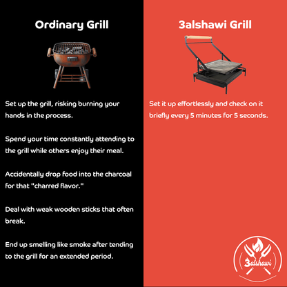 3alshawi™ Flipping Grill - #1 Grill In Lebanon